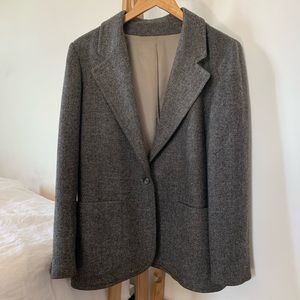 Vintage Wool Grey Blazer